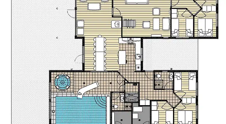 Geräumiges Ferienhaus mit Pool, Spa & Aktivitäten