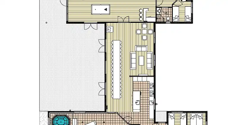 Ferienhaus für Familien, Indoor-Wasserpark