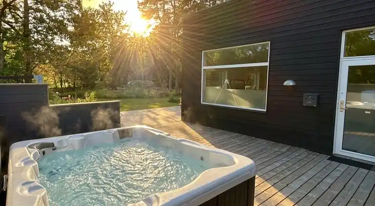 Modernes Ferienhaus bei Rågeleje mit Pool