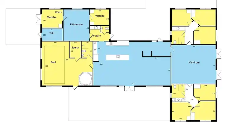 Modernes Ferienhaus bei Rågeleje mit Pool