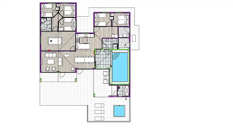 Sommarhus med inomhuspool, spa & bastu