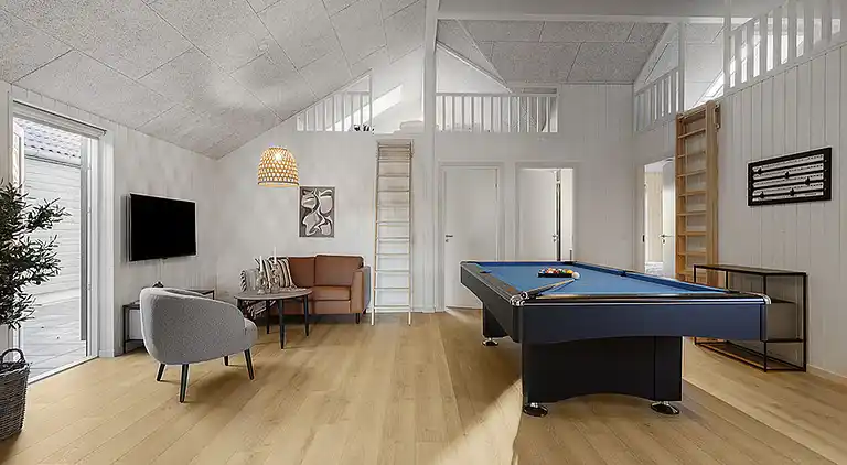 Großes Ferienhaus mit Hallenbad und Sauna