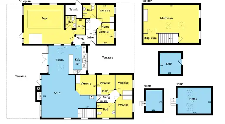Luxusferienhaus mit Pool, Spa und Terrasse
