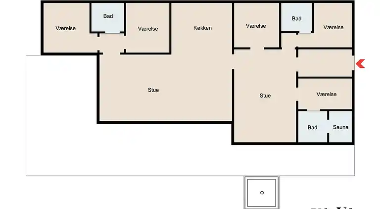 Geräumiges Ferienhaus für 10 mit Spa & Terrasse