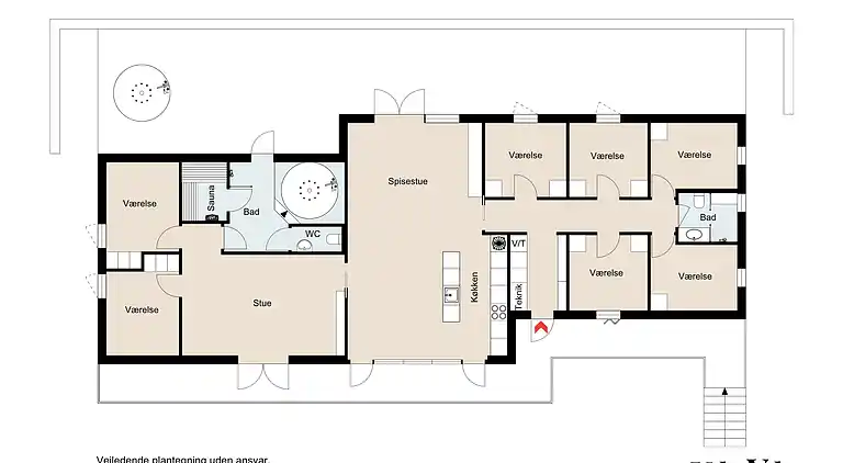Einladendes Ferienhaus in Ebeltoft für 16