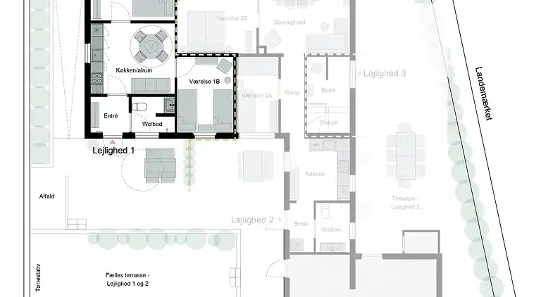 Nyrenoveret ferielejlighed i hjertet af Sandvig