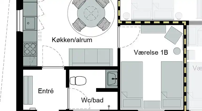 Nyrenoveret ferielejlighed i hjertet af Sandvig