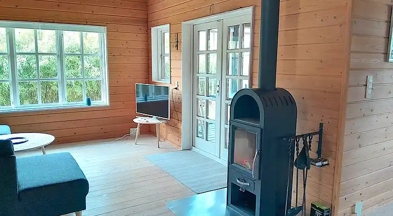 Gezellige blokhut vlak bij strand en bos