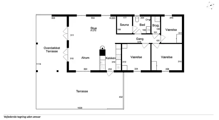 Schöne Ferienbasis nah Strand und Spodsbjerg