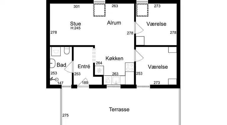 Ferielejlighed med pool på Bornholm