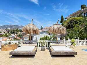 Seaview Villa in Fuengirola, Pool, Sleeps 16