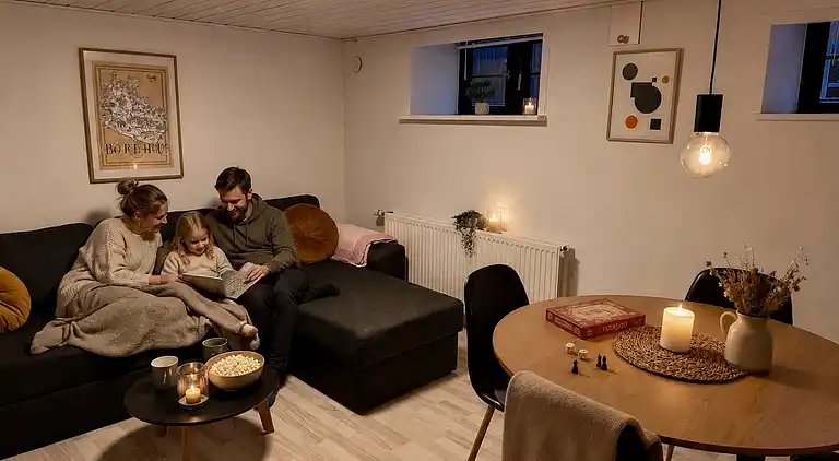 Hyggelig ferielejlighed beliggende ved Tejn havn