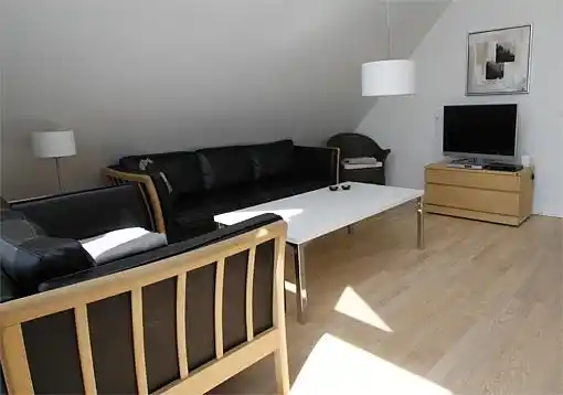 Lækkert stort træhus med spa, sauna og Internet